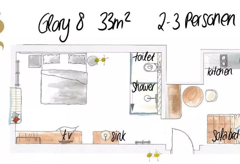 住宿加早餐  Glanz & Glory Appartements Sölden