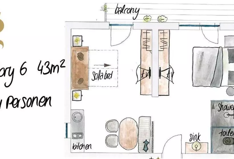 住宿加早餐  Glanz & Glory Appartements Sölden
