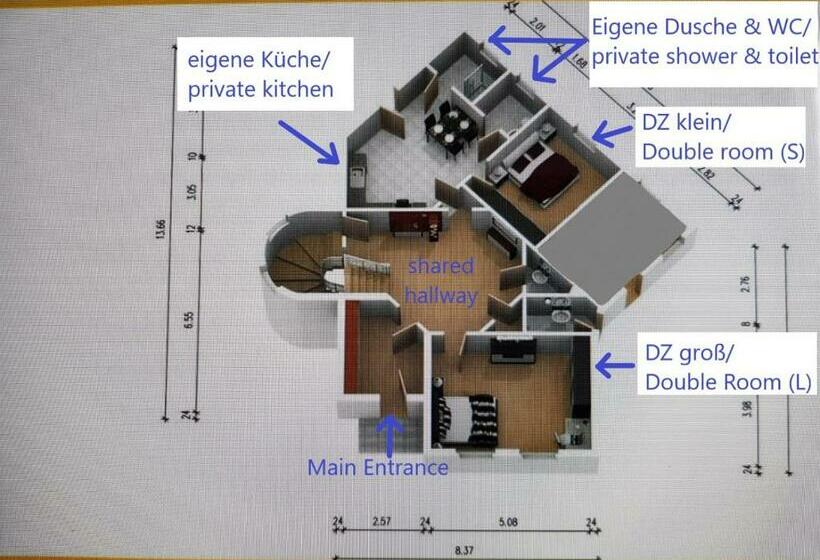 פנסיון Villa Hanseart Lübeck   Privatzimmer In Zentraler Lage