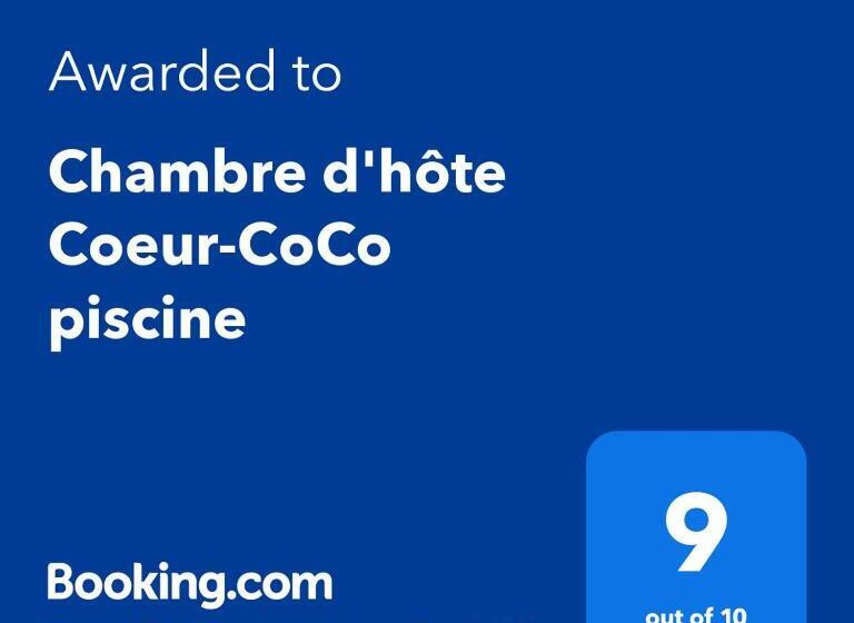 تختخواب و صبحانه Chambre D Hôte Coeur Coco Piscine