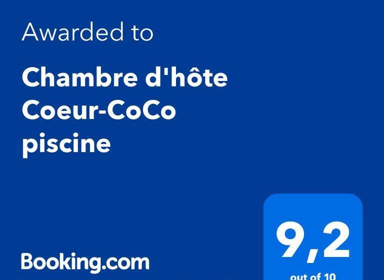 تختخواب و صبحانه Chambre D Hôte Coeur Coco Piscine