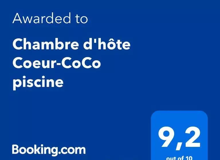 Aamiaismajoitus (B&B) Chambre D Hôte Coeur Coco Piscine
