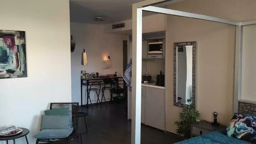 Grand Studio Terrasse De Standing, Pleine Vue Village Et Mer