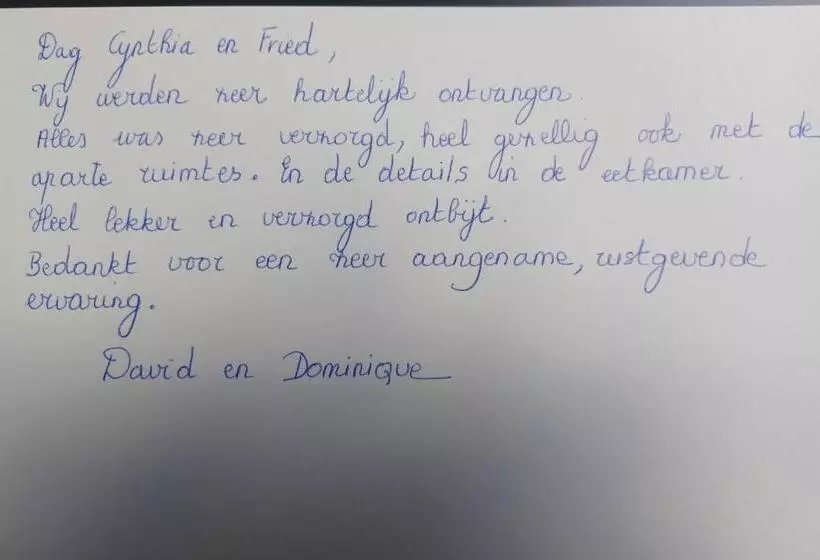 ベッドアンドブレックファースト T Greefsch Geluck