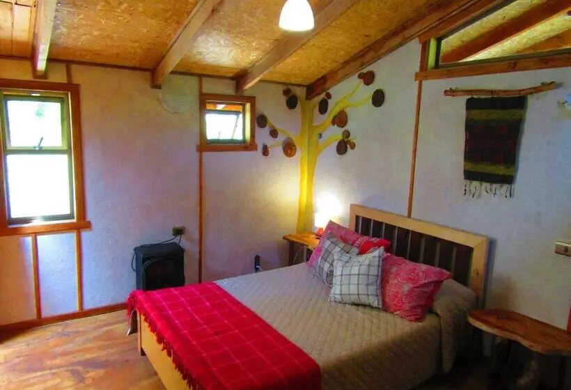ペンション Refugio Montaña Kultrun Mawida, Habitación Con Baño Y Cocina Privada