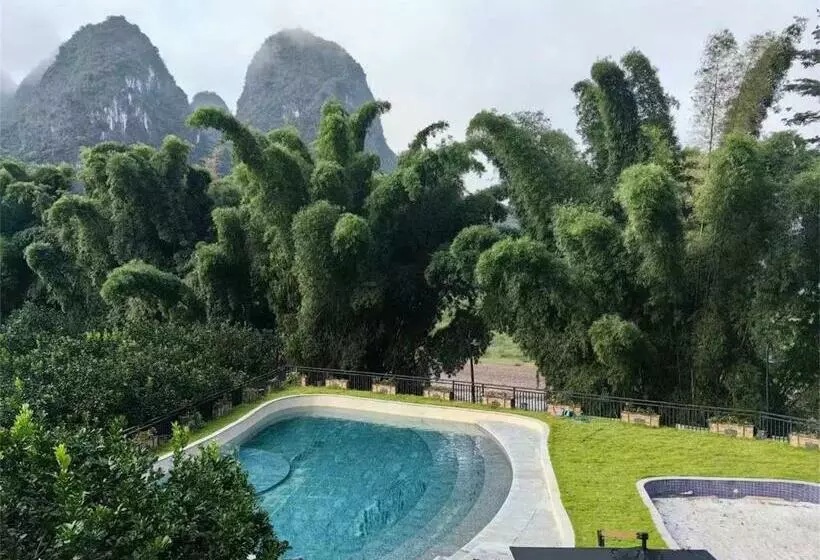 Hotelli Yangshuo Xingping Shanshuiyao Resort Free Train Station Pick Up Stay 3 Days Promotion