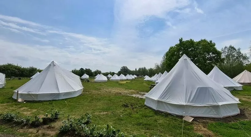 4 Meter Bell Tent  Up To 4 Persons Glamping
