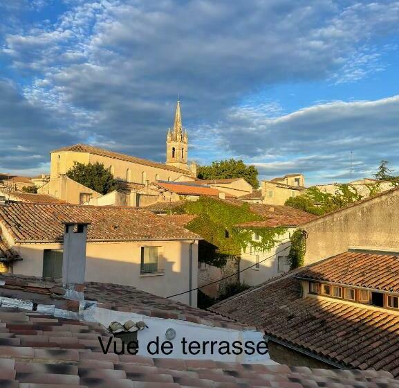 بنسيون Jolie Chambre Avec Petit Jardin Vue Magnifique Pernes Les Fontaines