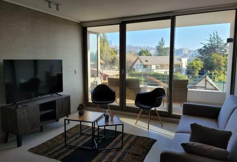 Hermoso Departamento Reñaca Con Piscina