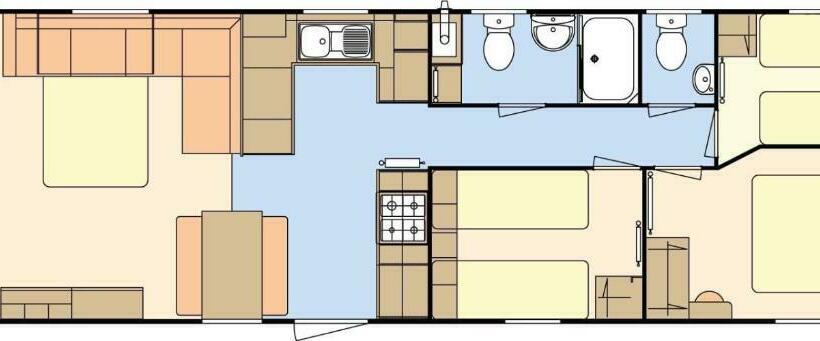 住宿加早餐  Caravan 22 The Beeches Caravan Park, Gilcrux