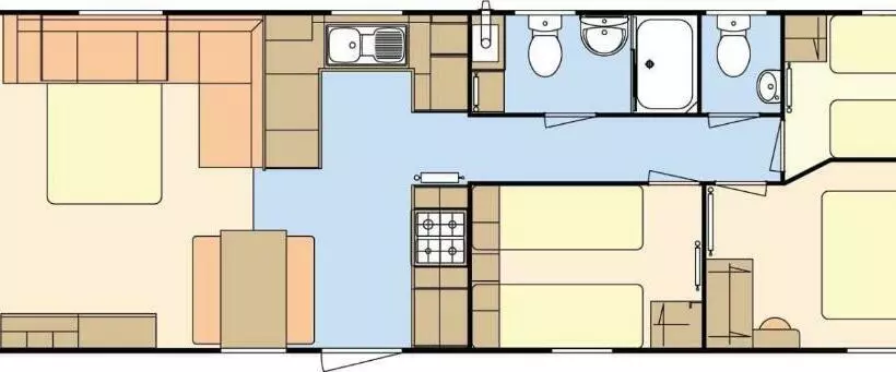 ベッドアンドブレックファースト Caravan 22 The Beeches Caravan Park, Gilcrux