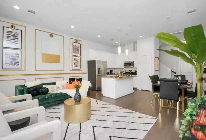 Emerald Palace   New, Modern 3br Townhome Close To Downtown, Nrg, Med Ctr