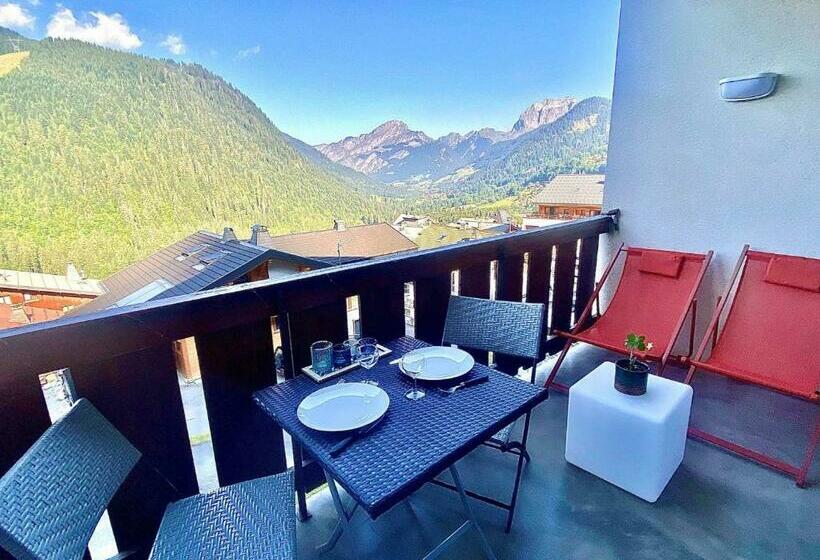 Charmant Studio à Châtel   4 Pers, Balcon Sud Ouest, Proche Télécabine Et Centre Du Village   Fr 1 1
