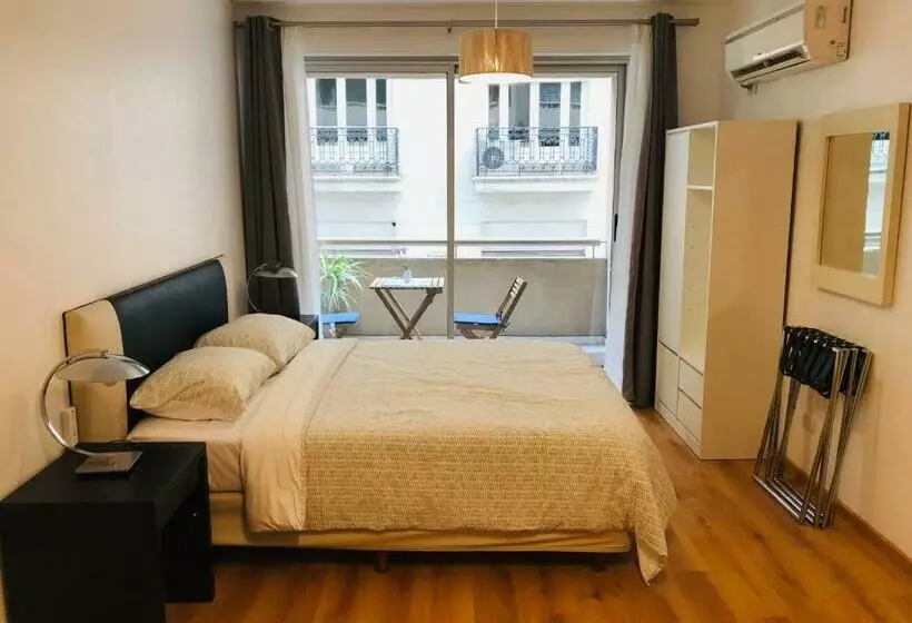 Apartamento Céntrico Y Moderno Con Balcon, Piscina, Gimnasio Y Laundry