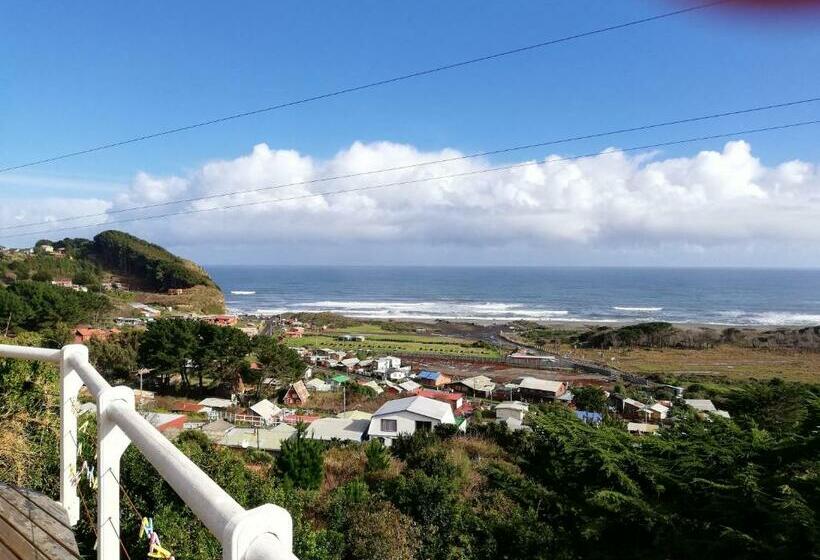 Cabaña Puerto Saavedra Con Vista Panorámica Privilegiada