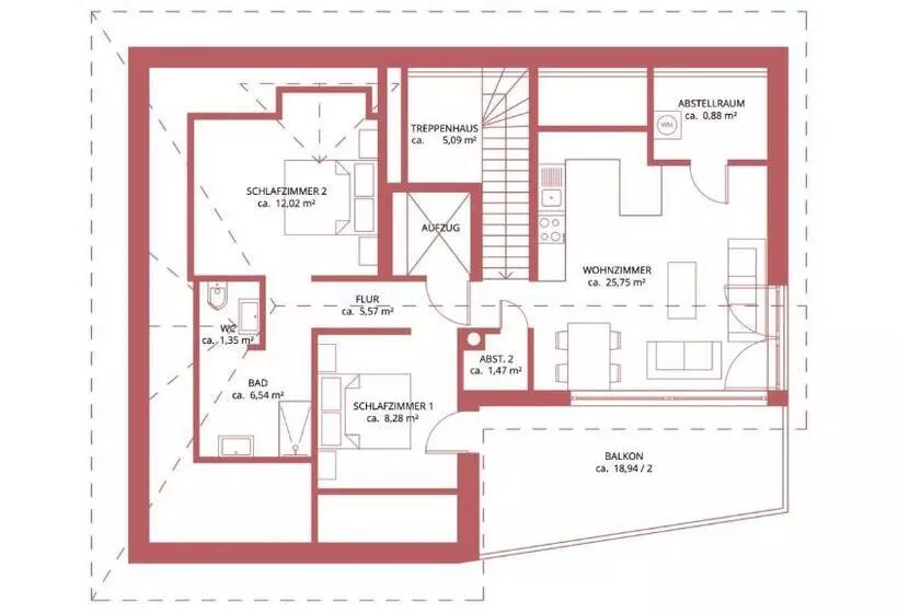 Residenz   Haus Wasser   Penthouse   Sauna   Parkplatz