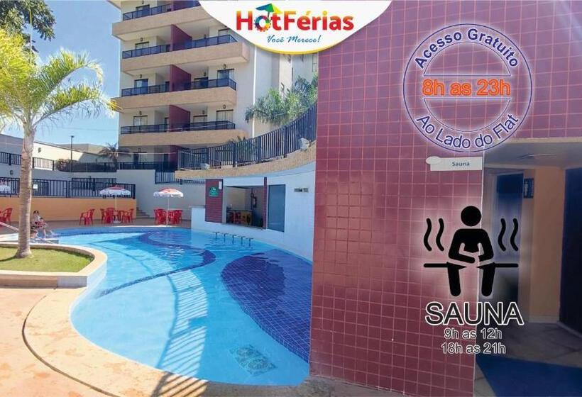 Náutico Flat Caldas Novas, Próximo Ao Náutico Praia Clube Hotférias