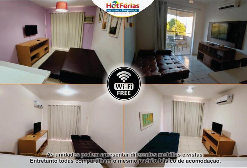 Náutico Flat Caldas Novas, Próximo Ao Náutico Praia Clube Hotférias