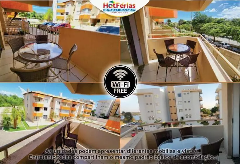 Náutico Flat Caldas Novas, Próximo Ao Náutico Praia Clube   Hotférias