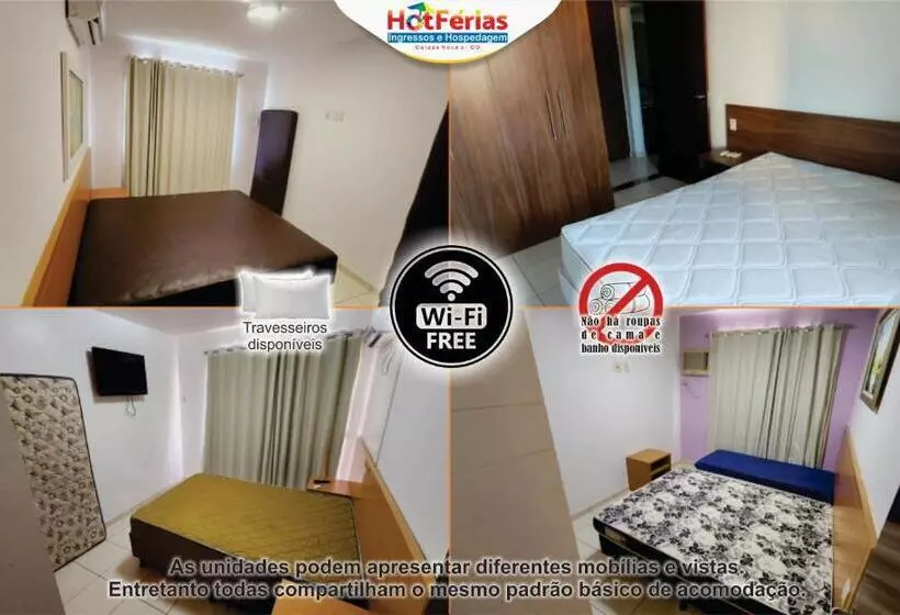 Náutico Flat Caldas Novas, Próximo Ao Náutico Praia Clube   Hotférias