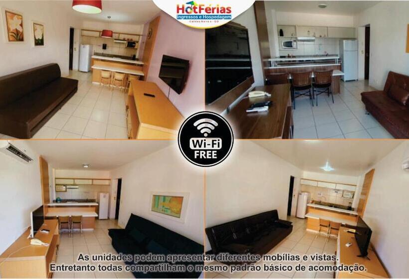 Náutico Flat Caldas Novas, Próximo Ao Náutico Praia Clube Hotférias