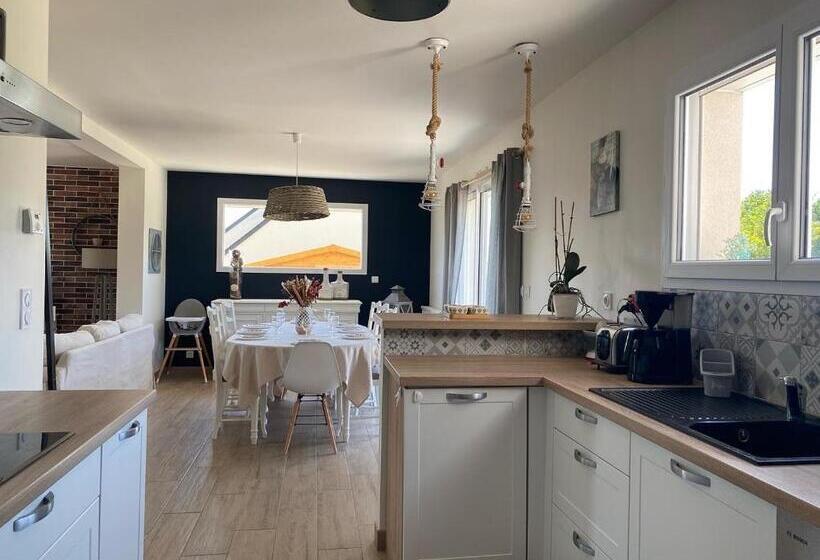 Maison Calme Familiale Proche Plages