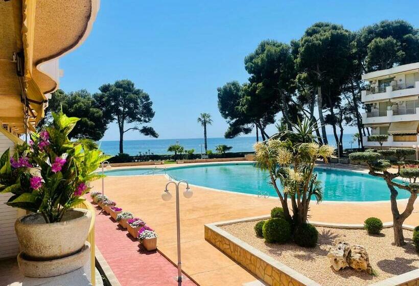 Apartamento Vistas Al Mar, Con Acceso Directo A La Playa, Piscina Y Parking Gratis!!!