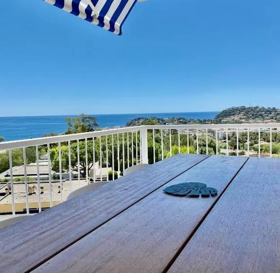 Mimosas Bel Appartement Avec Une Vue Imprenable Sur La Baie