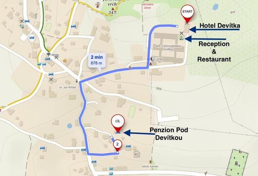 旅馆 Penzion Pod Devítkou