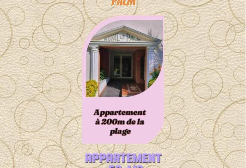 Royal Palm Juan Les Pins Appartement 53m2 Avec Terrasse Ensolleillée 5e Dernier étage 200m De La Pl