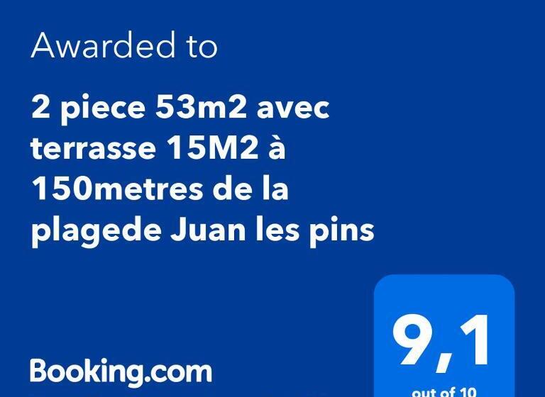 Royal Palm Juan Les Pins Appartement 53m2 Avec Terrasse Ensolleillée 5e Dernier étage 200m De La Pl