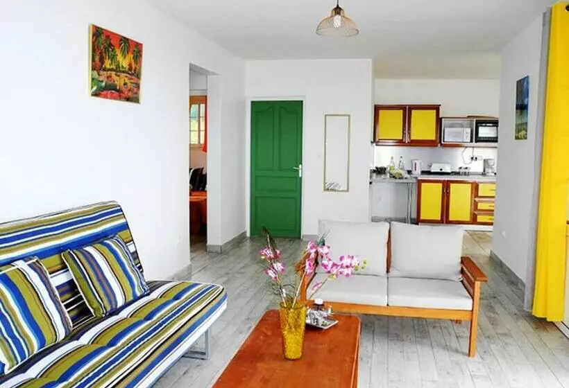 Appartement Charmant A Deshaies Vue Mer Et Jardin 70 M² Climatise