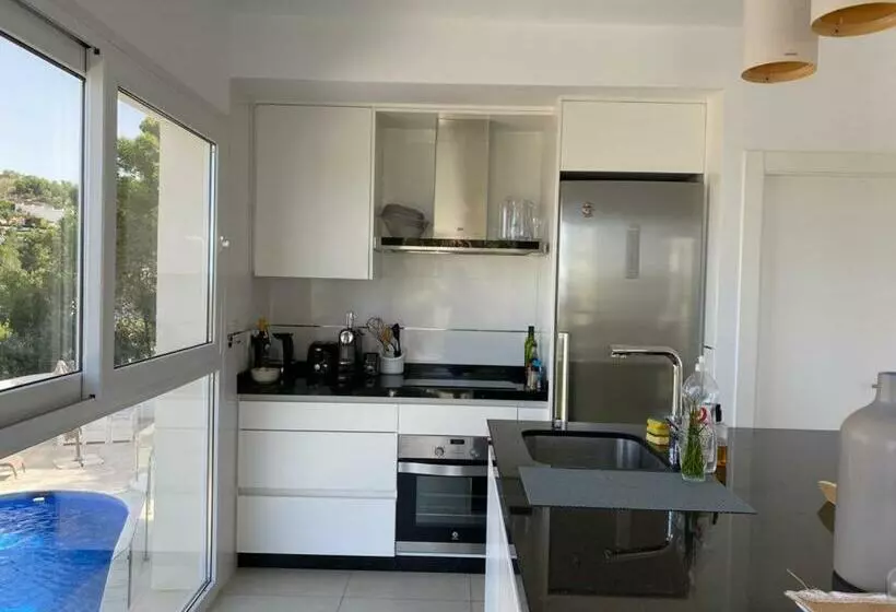 Half Of The Luxury Villa With Sea View And Pool In Natural Park