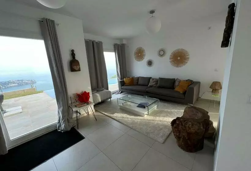 Half Of The Luxury Villa With Sea View And Pool In Natural Park