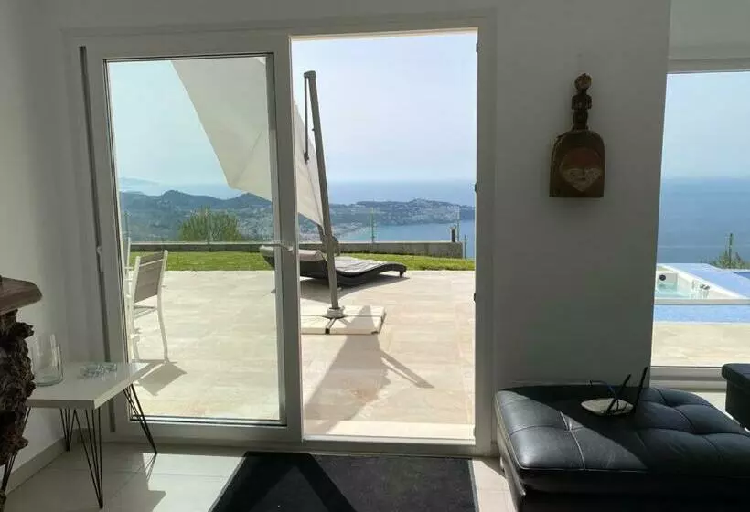 Half Of The Luxury Villa With Sea View And Pool In Natural Park