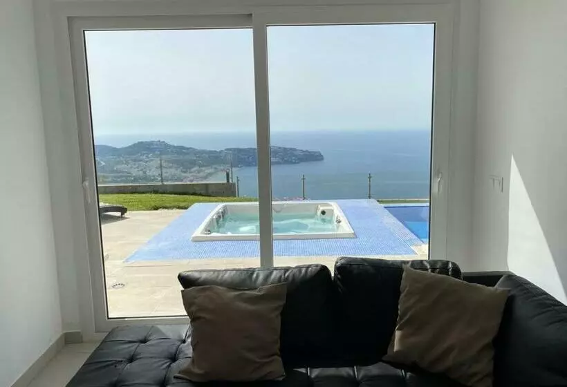 Half Of The Luxury Villa With Sea View And Pool In Natural Park