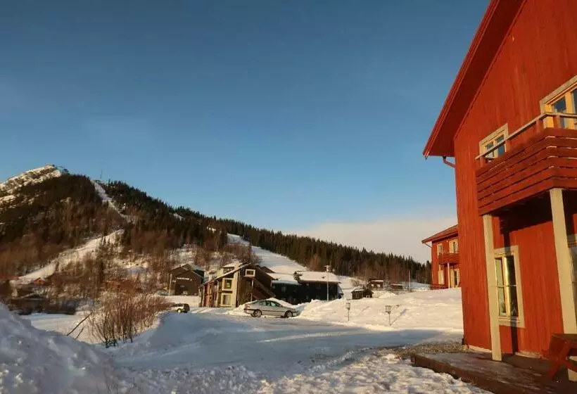 Funäsdalsporten Röda Husen Funäsdalen