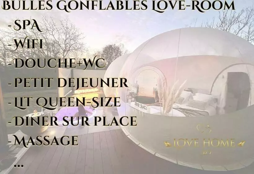 Hotelli Bulles Gonflables Love Room   Love Home Xo