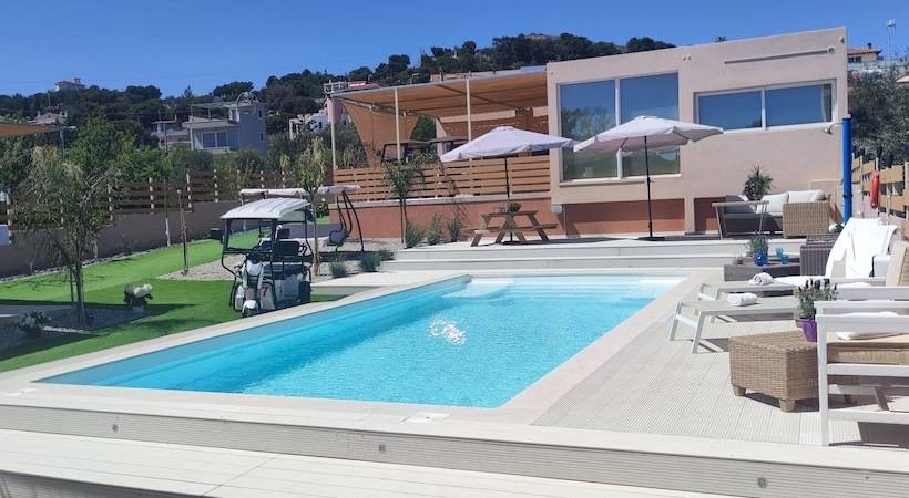 Pensjonat Modular Bungalows With Heated Pool Artemis Greece