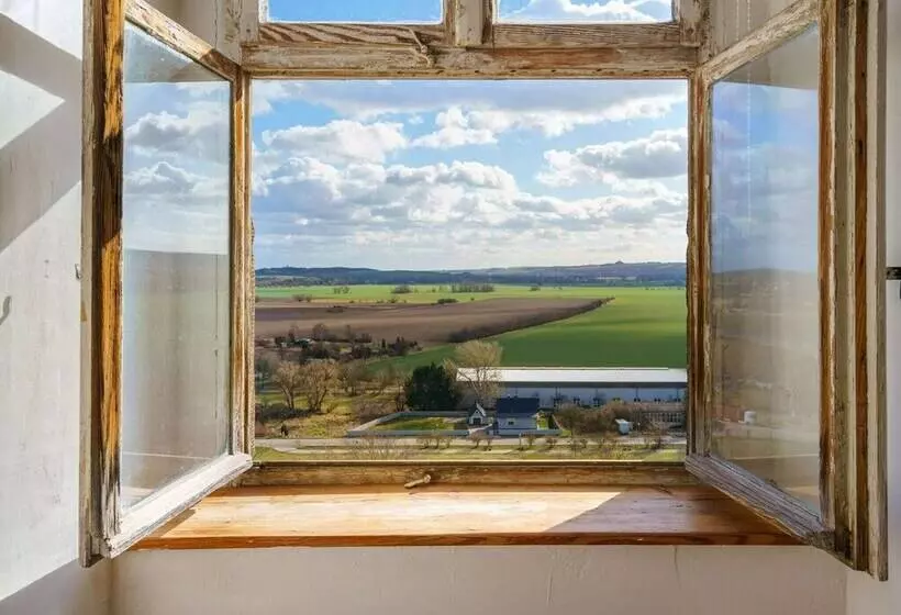ホテル Apartment In Gerbstedt   Friedeburg With Terrace