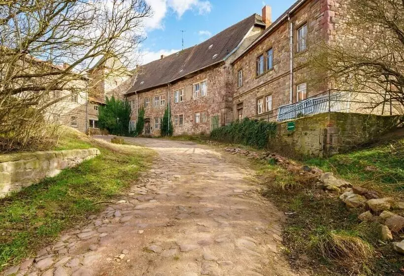 ホテル Apartment In Gerbstedt   Friedeburg With Terrace