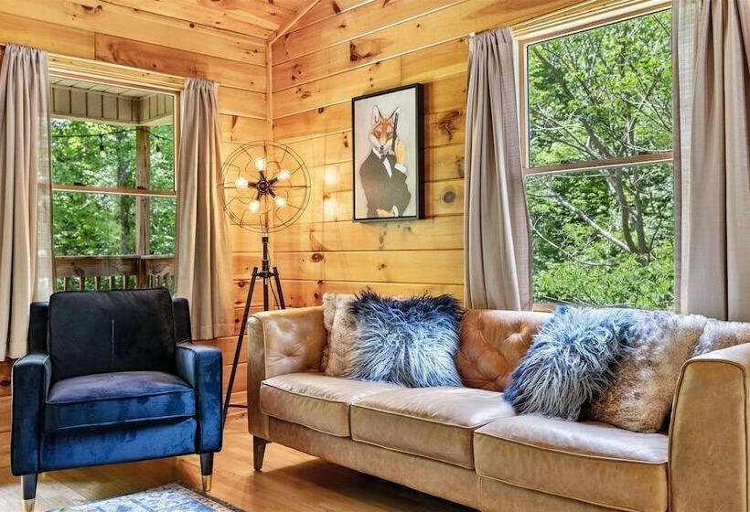 Private Golden Fox Cabin With Grill And Firepit By Redawning