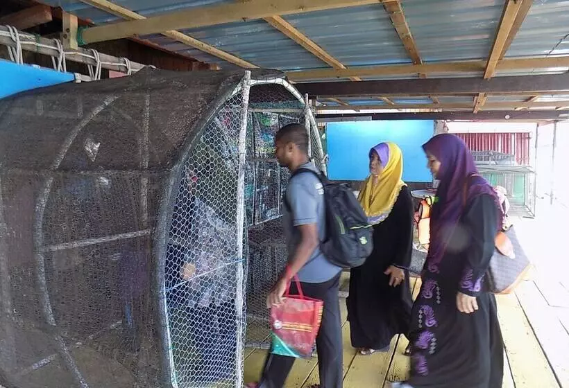 ペンション Terapung Hotel & Fish Garden