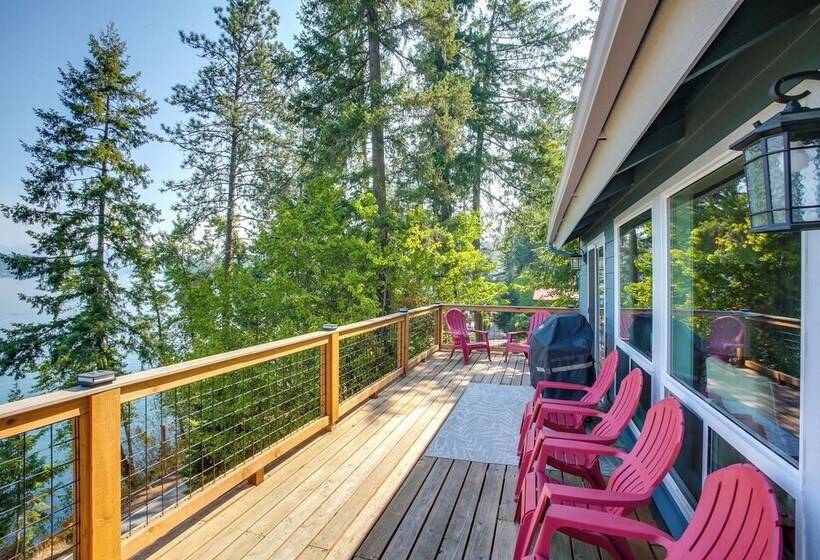 Hillside Home W/ Dock ~ 8 Mi To Coeur D Alene!