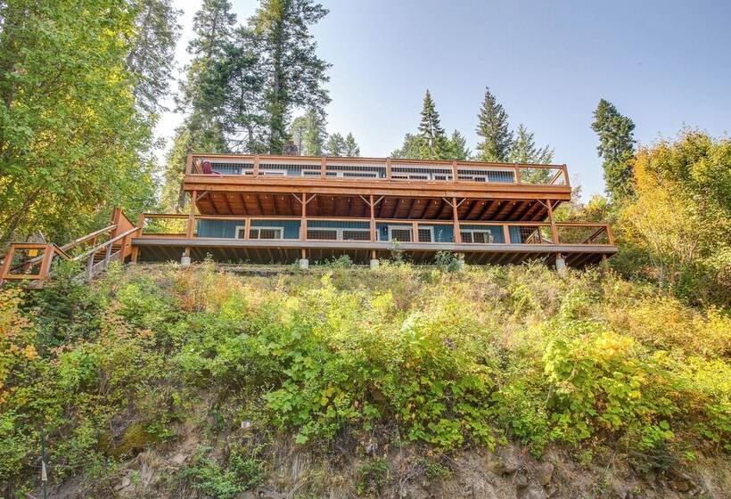 Hillside Home W/ Dock ~ 8 Mi To Coeur D Alene!