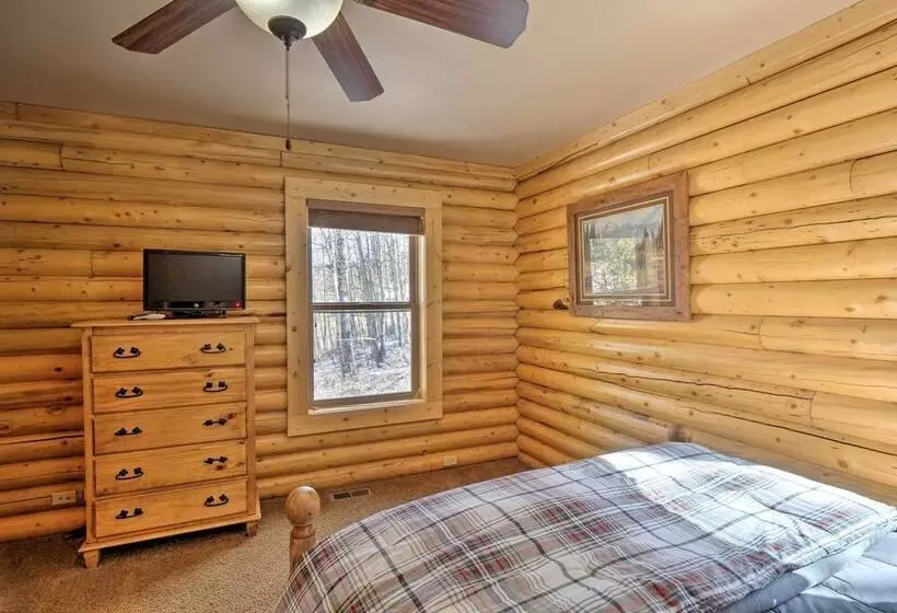 Secluded Alma Log Cabin W/ Hot Tub & Mountain View