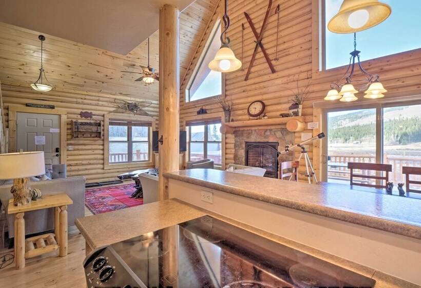 Secluded Alma Log Cabin W/ Hot Tub & Mountain View