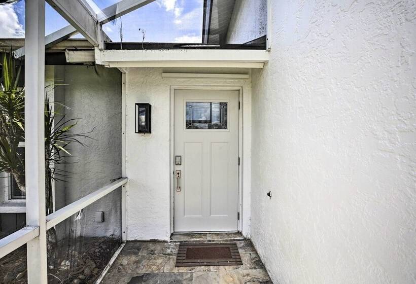 Canal Front Cape Coral Home: Pool & Patio