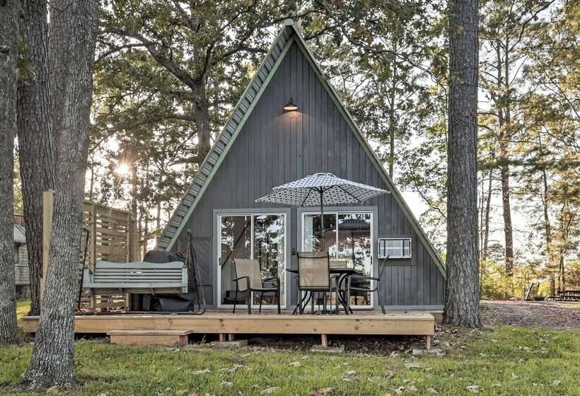 Cozy Toledo Bend A Frame W/ Waterfront Views!