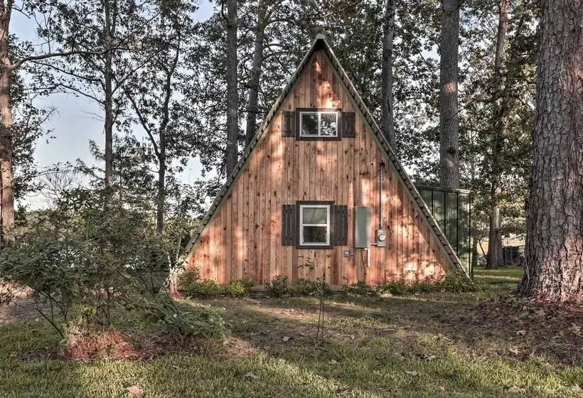 Cozy Toledo Bend A Frame W/ Waterfront Views!